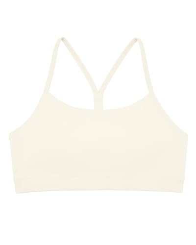 Girls Sports Bra for Dance Running Gymnastics - Creme, Age 10-11 - Stelle