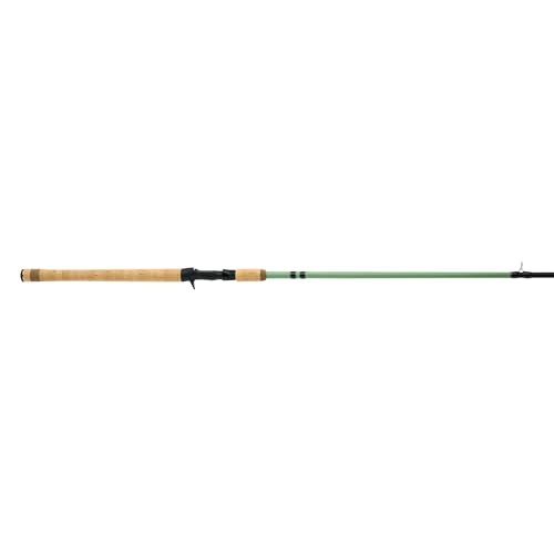 Shakespeare Wild Conventional Casting Rod, 7'10", 2-Piece Fishing Rod, Heavy Power, 15-45 lb Line Rating, 1/2-3 oz Lure Rating