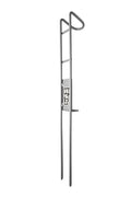 Raw Unpainted Powerlock Bank Fishing Rod Holder - Heavy-Duty, Adjustable, Night Visibility