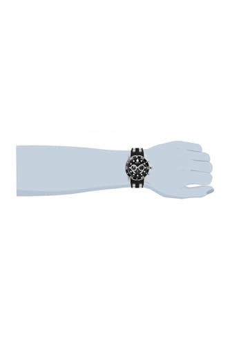 Invicta Men's Pro Diver 48mm Stainless Steel Quartz Watch with Blue Dial and Black Polyurethane Strap