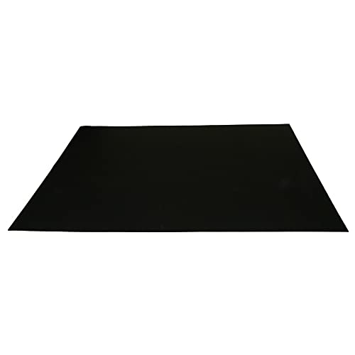 Rubber-Cal 90"L x 48"W x 0.2"Th Black Treadmill Mat for Home Gym, Recycled Rubber