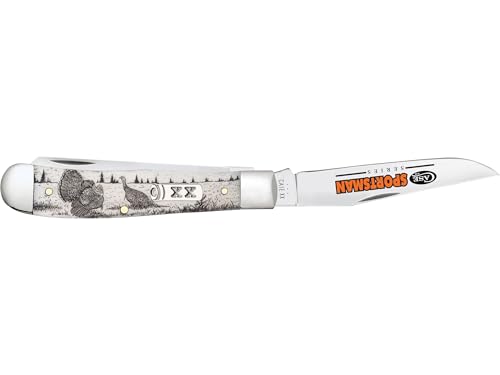Case CA81221 Sportsman Trapper Turkey Pocket Knife with Bone Handle