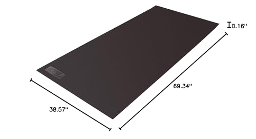 Feedback Sports | Bicycle Trainer Mat | Non-Slip Surface, Cycling Cleat Safe | Place Under Bike Trainer | Protect Flooring