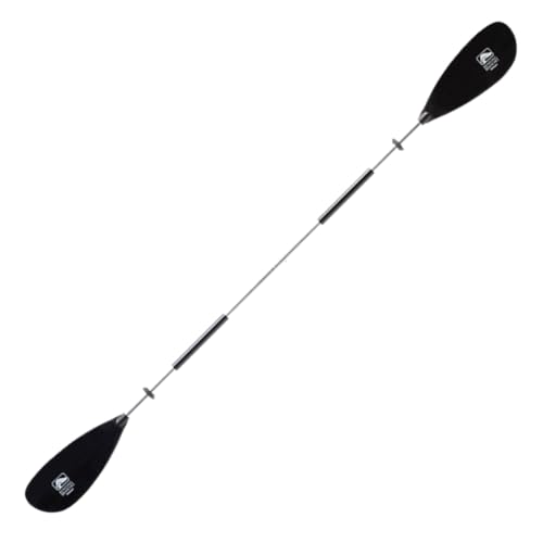 Bending Branches Whisper 220cm Kayak Paddle - 2-Piece Aluminum Shaft, Adjustable Feathering, Polypropylene Blades, Black Comfort Grips