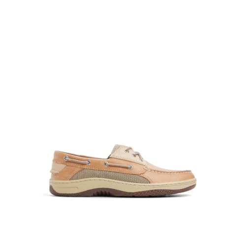 Sperry Men’s Billfish 3-Eye Leather Boat Shoes - Light Brown, Size 11