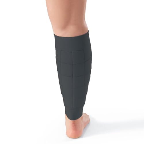 Adjustable Compression Calf Wrap - Black, Up to 30cm, Large