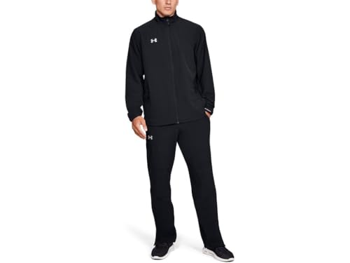 Under Armour Men's Hockey Warm Up Jacket Large Black/White Water-Resistant Breathable