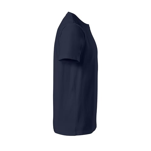 Men's Cotton Short Sleeve T-Shirt - Navy, Medium - Breathable Activewear