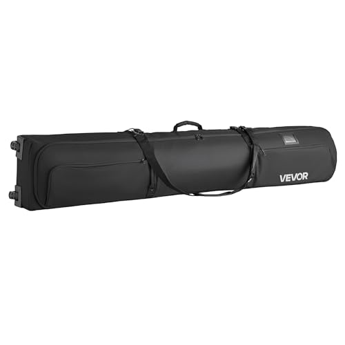 VEVOR 175cm Waterproof Snowboard Bag with Wheels & Padded Straps