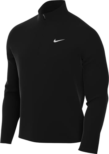 Nike Men's Pacer Dri-Fit 1/2-Zip Running Top Large Black Reflective Silver