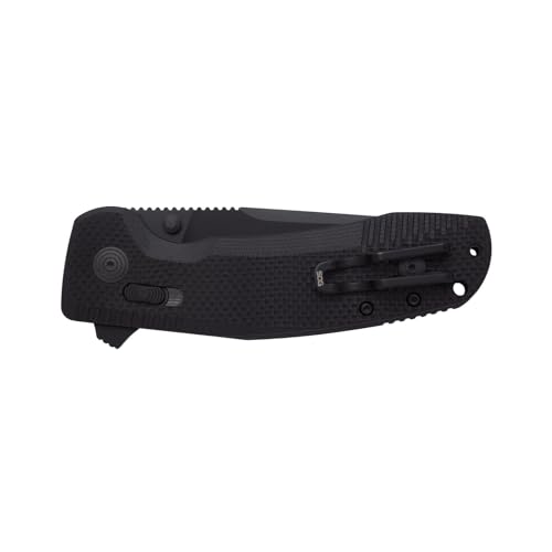SOG Tactical Folding Knife with 3.4" D2 Steel Blade & G10 Handle