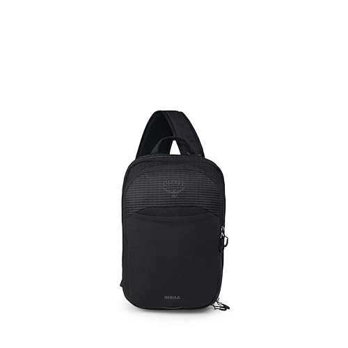 Osprey Nebula Shoulder Sling Bag - Black Compact Laptop & Water Bottle Pack