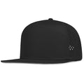Performance Trucker Hat for Men & Women - 7 Panel Snapback Flat Bill Cap - 7XL Big Heads / 11 Black