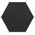 MasterCanopy 12x12 Hexagonal Tent Footprint with Storage Bag Black