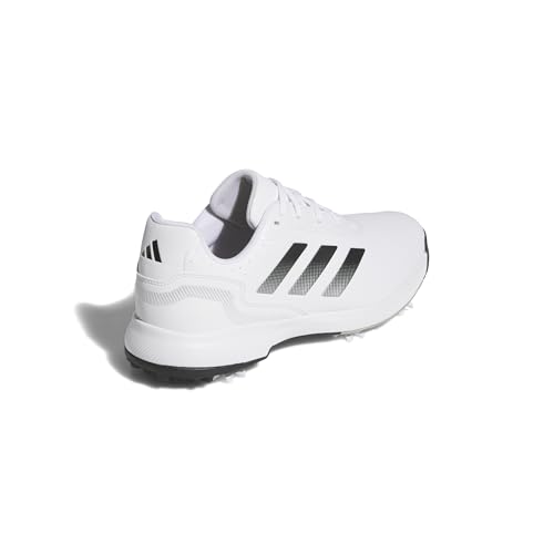adidas Men's Traxion Response Golf Shoes White/Black/Silver 10.5 - Waterproof, Durable Grip