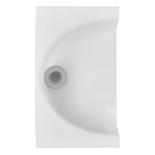 Semi-Circular Urine Diverter for Compost Toilets with Stainless Steel Sink Lid
