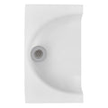 Semi-Circular Urine Diverter for Compost Toilets with Stainless Steel Sink Lid