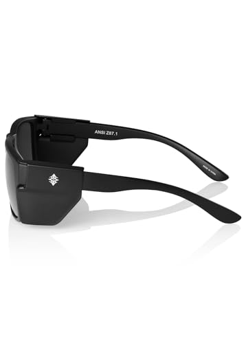 Polarized Safety Sunglasses for Men & Women - Black Grey Variation