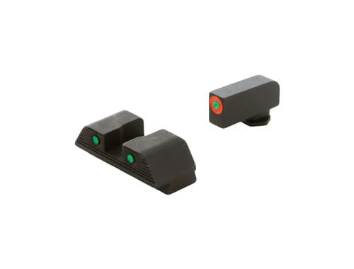 Gen 5 Front and Rear Sight Set - Green Tritium & Orange Outline