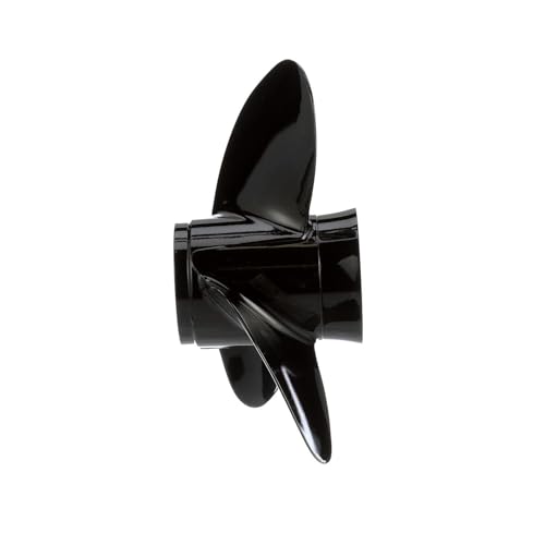 14.5 Inch Aluminum Boat Propeller for Mercury & MerCruiser Engines - Black Finish, 19 Pitch, 90 CT