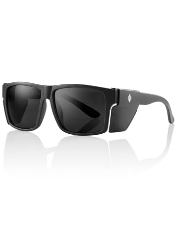 Polarized Safety Sunglasses for Men & Women - Black Grey Variation