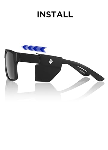 Polarized Safety Sunglasses for Men & Women - Black Grey Variation