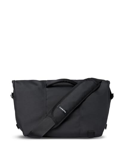 Messenger Bag for 13-17 Inch Laptop - Water-Resistant Eco Cordura, Medium Variation - Black