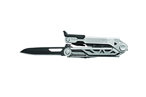 Gerber Center-Drive Multitool with 16-Piece Bit Set & Sheath – Pliers, Knife, Wire Cutters, Bottle Opener