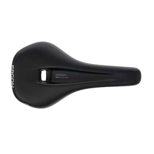 Ergon SM Sport Men's Bike Saddle Black Small/Medium, Men’s 3.5-7.5/Women’s 5-9
