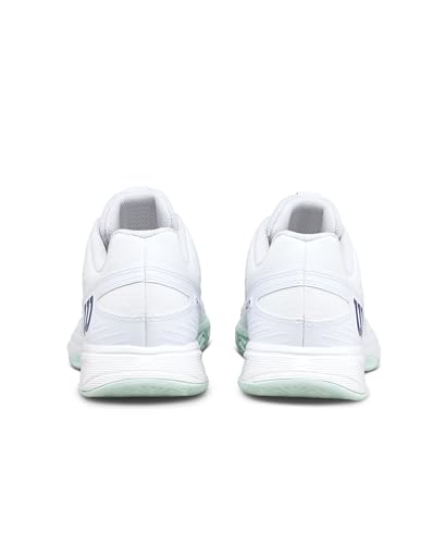Kids Tennis Shoes - Lightweight Breathable Junior Athletic Sneakers White/Blue - Wilson Rush Pro Lite