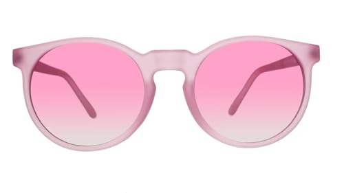 Mauve Translucent Frame Sunglasses with Rose Gradient Lenses for Trail Running
