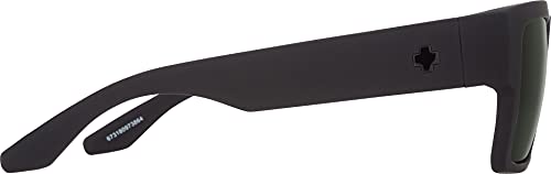 Square Sunglasses with Color Contrast & Polarized Lenses - Matte Black, Happy Bronze & Green Mirror