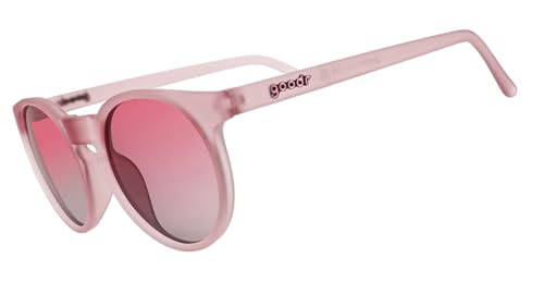Mauve Translucent Frame Sunglasses with Rose Gradient Lenses for Trail Running