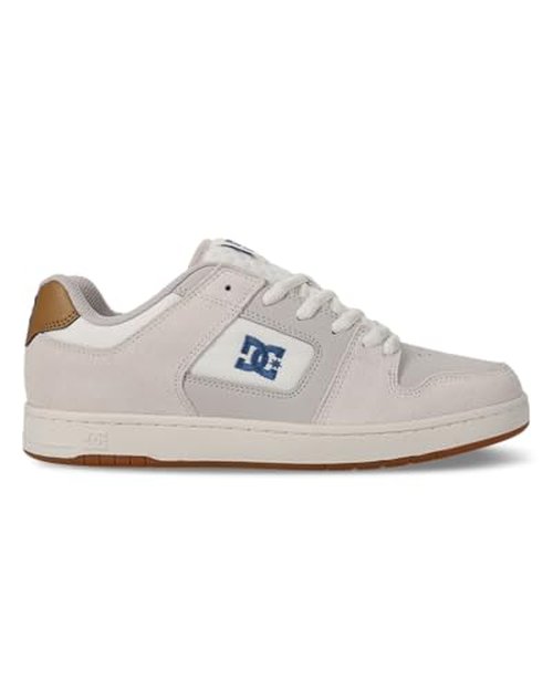 DC Men's Manteca 4 Skate Shoe, TAN/Blue/Gum, 12