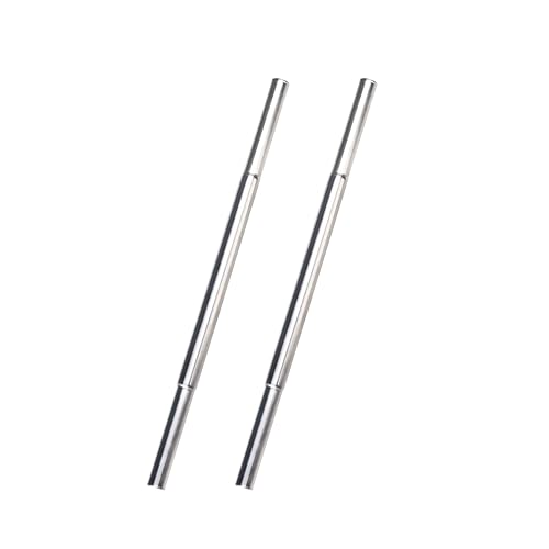 0.580 Inch Golf Club Extension Steel Shaft Kit for Iron & Putter - Silver, 2 Pack