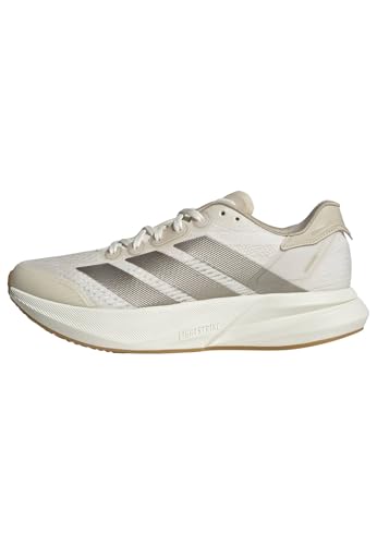 adidas Women’s Duramo Speed 2 Running Sneakers Chalk White/Cyber Metallic/Crystal Linen - Lightweight Breathable Athletic Shoes