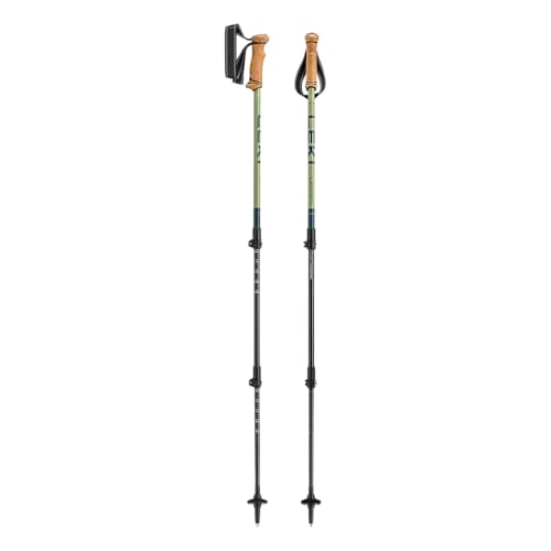 LEKI Legacy Lite Trekking Poles 100-135cm Adjustable, Denimblue-Darkolive