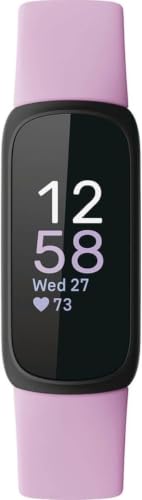 Fitbit Inspire 3 Activity & Sleep Tracker Band - Lilac Bliss/Black, Small & Large