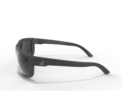 EDGE Defiance Polarized Smoke Vapor Shield Safety Glasses Matte Black Z87 Men’s Sunglasses