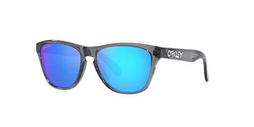 Junior Frogskins Square Sunglasses for Men and Women - Grey Smoke / Prizm Sapphire, 48mm