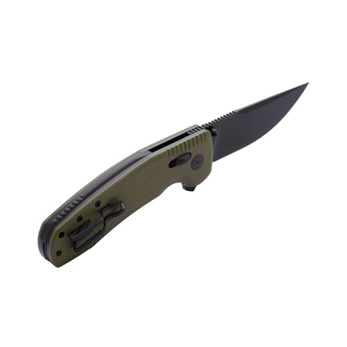 SOG TAC XR OD Green Folding Knife 3.4" D2 Steel Ambidextrous Lock