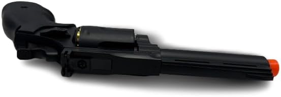 Valken Infinity 357 Airsoft Revolver Pistol - Black Green Gas Gun with 6 Cartridges