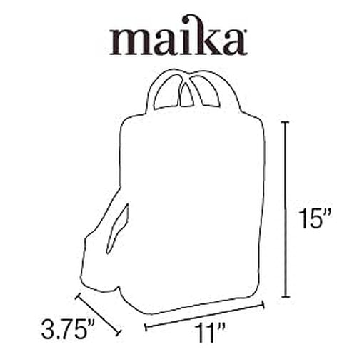 MAIKA Recycled Canvas Zippered Backpack, Sierra, Grey