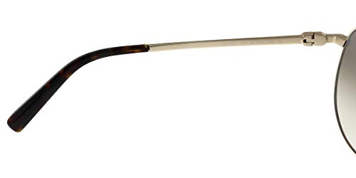 Unisex Aviator Sunglasses with Gold Finish and Havana Frames - 60mm