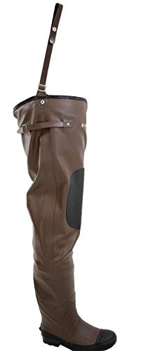 Youth Waterproof Fishing Waders - Brown, Classic II Rubber Hip Boot