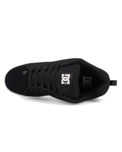 DC Women's Court Graffik Skate Shoes Black White Size 8