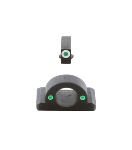 AmeriGlo Ghost Ring Sight Set for Glock Gen 1-5 Green Tritium | Fits 9mm/.40/.380/10mm/.45