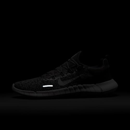 Nike Mens Sneaker Black White Dk Smoke Grey - Nike Free RN 5.0 2021 Running Shoe