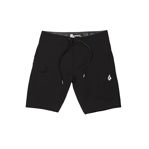 Men's 20 Inch Mod Tech Boardshort Swim Trunk - Black, 30/Black