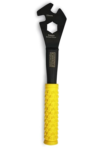 Pedro's Unisex's Equalizer PRO Pedal Wrench II-15MM, Black/Yellow, 15mm